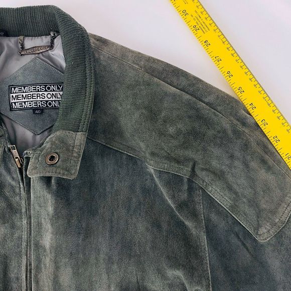Members Only Suede Leather Flight Jacket - Picture 8 of 8